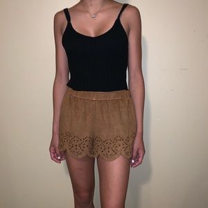 Brown Romper Shorts
